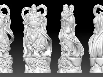 Guan Yu  3D print model