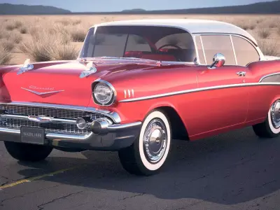 Chevrolet Bel Air Hardtop Coupe 1957 3D model