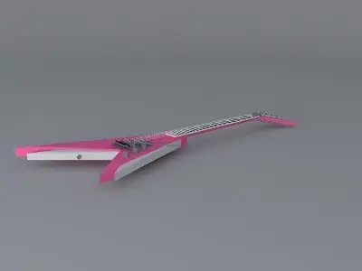 Jackson Custom Shop Vinnie Vincent Model guitar Free 3D model
