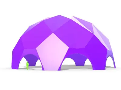 Solid Triangulated Dome Structure v1 3D model