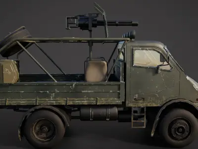 Military car Low-poly 3D model by holy360 from CGTrader