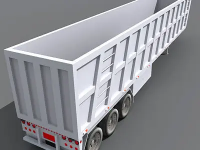 Dump Trailer 05 3D model