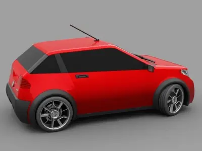 Concept 90s car   3D model