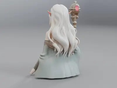 elf woman 3D model