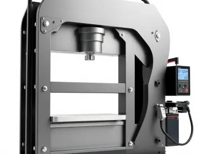 Industrial Hydraulic Press D Model Pack with High Detail Low-poly 3D model