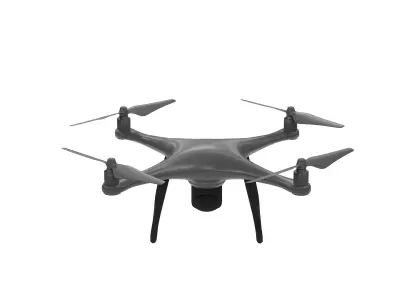 Recon Scout Drone Game-Ready 3D Model Animated Low-poly 3D model