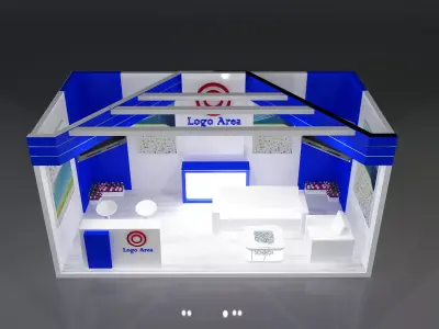 Booth Exhibition Stand a319a 3D model
