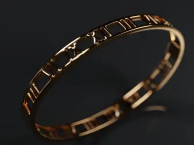 Roman bracelet 3D print model