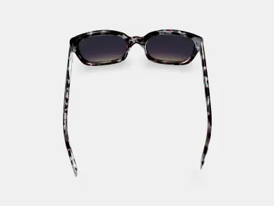 Aubrey Sunglasses in Garnet Tortoise 3D model