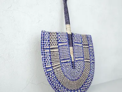 African Handwoven Fan 22 3D model