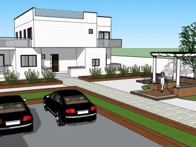 Modern Luxury Duplex Villa  Full Architectural 3D model
