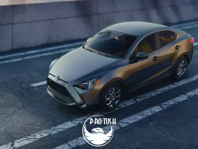 Toyota Yaris sedan 2016 3D model