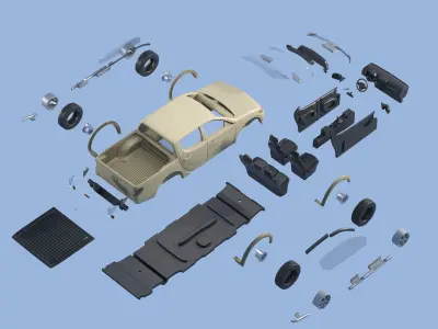 Mitsubishi L200 Triton 2010 3D print model