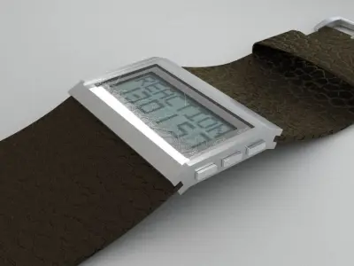 Digital Wrist Watch 3D model