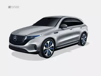 Mercedes-Benz EQC 2020 Low-poly 3D model