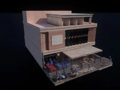 BURNSROAD FOOD CENTER 3D model
