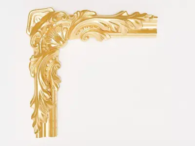 Golden Bars and Skirting 3D model