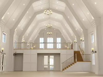 Wedding Venue Barn 3D model