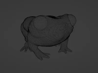 frog low poly Low-poly 3D model buy