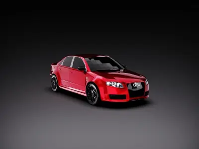 Audi RS4 Avant B7 2006 3D model