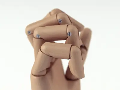 Wooden Hand 3D model