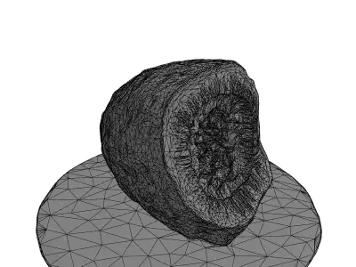 Detailed Amethyst Geode Crystal Low-poly 3D model