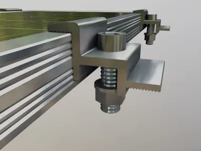 3-Solar Panel 20Wp 480x345x20mm 3D model
