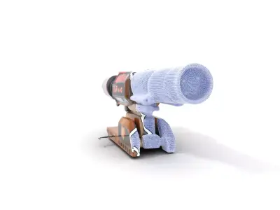 Futuristic Blaster Device model pack Low-poly 3D model