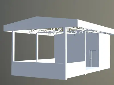 Simple building 2023-01 Free 3D model