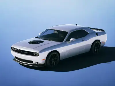 Dodge Challenger 392 HEMI Scat Pack 2015 Low-poly 3D model