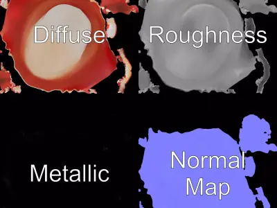 Open Mouth Expression model pack Low-poly 3D model