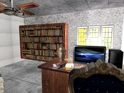 Room Design Low-poly 3D model
