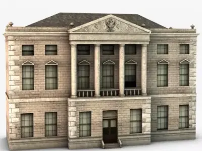 Castle ward house 3D model