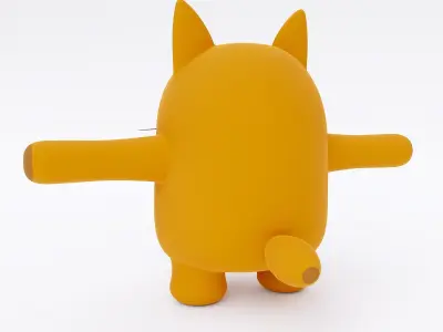 Cat animal cartoon 3dmodel 3D model