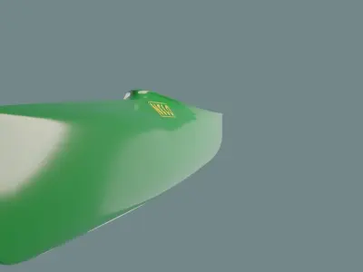 Sprint canoe - Nelo C2 CINCO 3D model