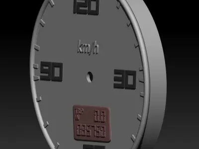 Reloj - Clock Velocimetro Free 3D print model