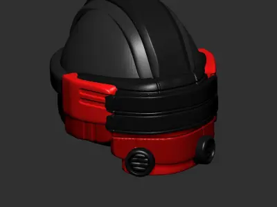 helmet high poly sculpt 3d printable  3D model