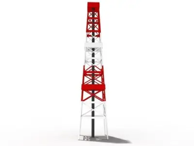 oil derrick 3D model
