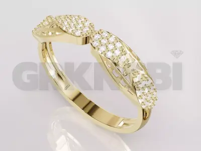 Jewelry Diamond Ring Model RG106 Free 3D print model
