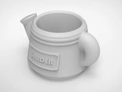 watering can pattern vase 3D print model