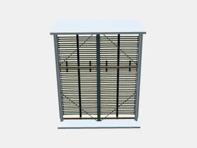 MALM Bed frame high 91 Low-poly 3D model