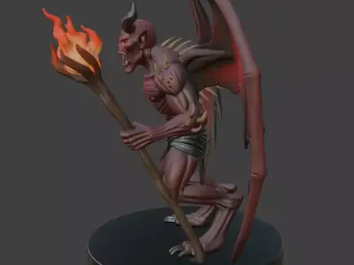 Halloween Demon 3D Model 3D print model