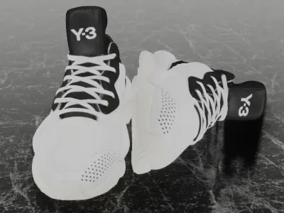 ADIDAS Y-3 KAIWA 3D SHOES Low-poly 3D model