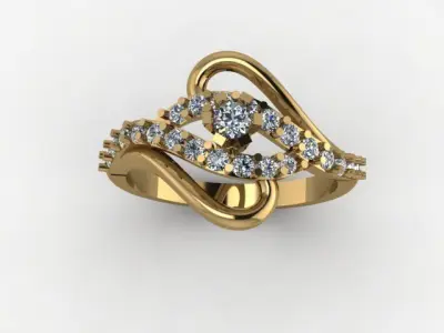 wedding ring for gift 3D print model