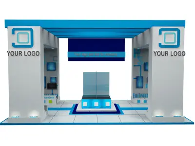  Booth Exhibition Stand a507  3D model