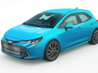 Toyota Corolla XSE Hatchback 2019 Low-poly 3D model