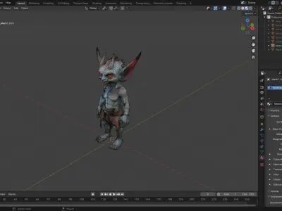 High-Quality Fantasy Goblin 3D Model - Game-Ready and Detailed Low-poly 3D model