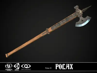 Medieval weapons set01 3D Model Collection