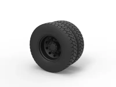  Rear wheel from truck 3D print model