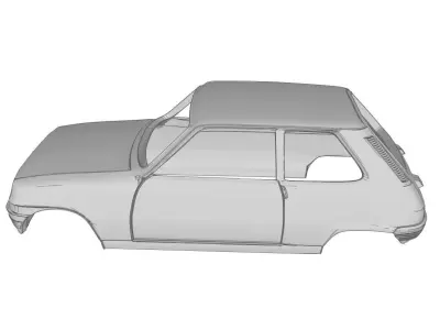 Renault 5 wheel 3D print model